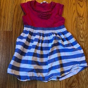 Pumpkin patch pink blue & white dress size 4